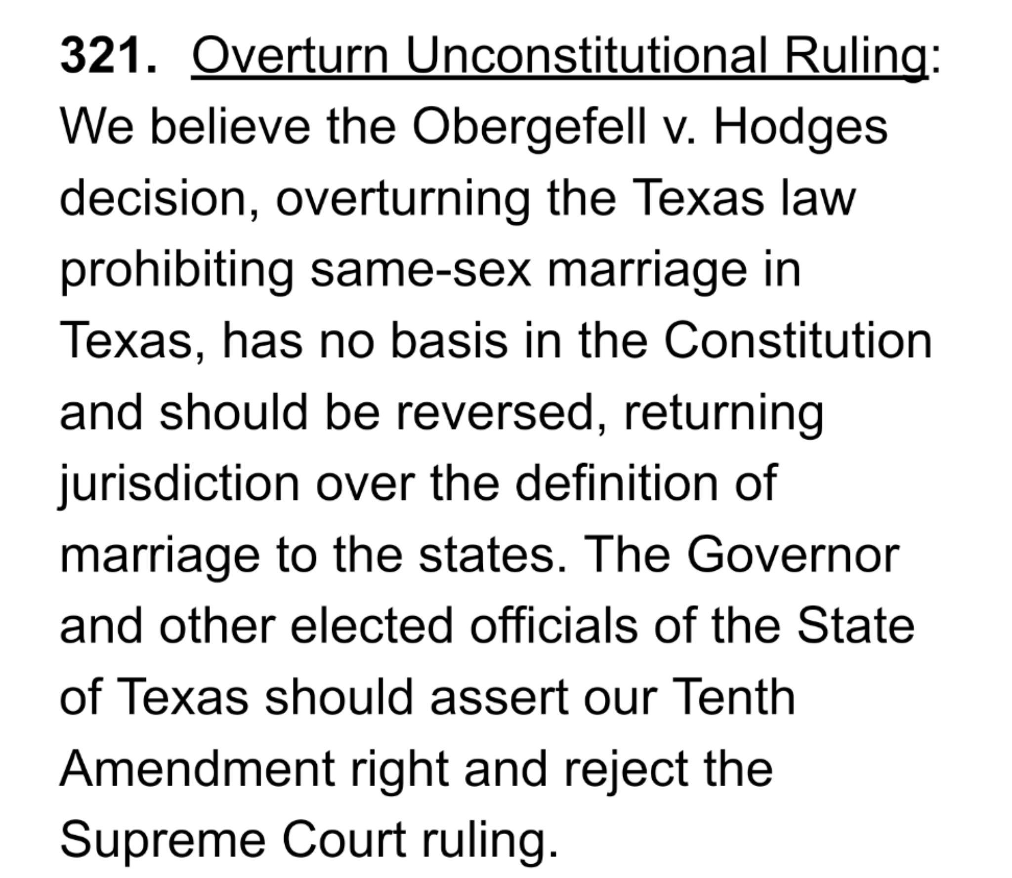 Texas GOP platform is anti-gay